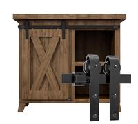 WOLFBIRD Kit hardware per porta singola, piccolo armadio, supporto TV (non armadio) da 120 cm/4FT
