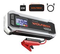 WOLFBOX Booster Avviamento Auto, 4000A Avviatore Emergenza per auto/moto(10L Ben