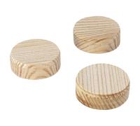 wolfcraft 10 piastrine in legno, Ø 30 mm I 2943000 I Per il ritocco e la riparazione di difetti nel legno