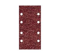 WOLFCRAFT - 10 STRISCE ABRASIVE IN VELCRO PER LEGNO E METALLO 93 X 185 MM. GRANA 80 GR. 1767000