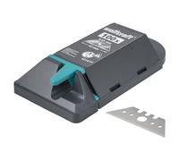 wolfcraft 100 Lame professionali trapezoidali 0.65 x 52 mm en box dispenser, 4314000, lame sostitutive