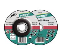 Wolfcraft 1623300 Disco da taglio con centro depresso 125 mm 5 pz. Pietra