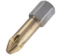 wolfcraft 2 inserti Torsion TiN, a croce (PZ 1) I 1325000 I Inserti Torsion TiN di diverse dimensioni