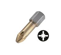 wolfcraft 2 inserti Torsion TiN, a croce (PZ 3) I 1327000 I Inserti Torsion TiN di diverse dimensioni