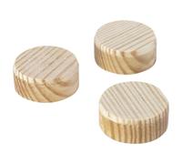 wolfcraft 20 piastrine in legno, Ø 25 mm I 2942000 I Per il ritocco e la riparazione di difetti nel legno