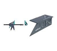 Wolfcraft 3036000 Morsetto per banco da lavoro, nero & 5208000 Squadra Tridimens