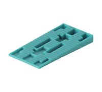 wolfcraft 40 cunei distanziatori in plastica I 6930000 I 40 cunei in plastica, ideali per creare giunti di dilatazione