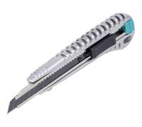 wolfcraft Cutter con lama a spezzare in metallo da 9 mm, lama nera "Profi-Sharp" I 4305000 I Per tagli di precisione su cartoni, pellicole e carta