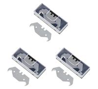 wolfcraft 5 lame professionali a uncino 0,65 x 51 mm I 4189000 I Accessori per coltelli a lame trapezoidali (Confezione da 3)