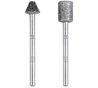 Wolfcraft 5989000 Kit di punte diamantate, a forma di cilindro e a forma di