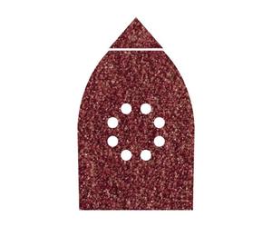 WOLFCRAFT - 6 FOGLI ABRASIVI VELCRATI PER LEGNO E METALLO 107 X 142 MM. GRANA 80 GR. 1792000