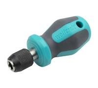 wolfcraft Avvitatore manuale con vano portainserti, corto I 1239000 I Per spazi di lavoro ristretti