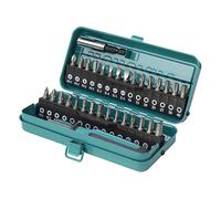 wolfcraft Bit-Box 32 pezzi I 1388000 I Cassetta metallica di alta qualità con 30 punte solide di diverse dimensioni, incl. portapunte e cacciavite manuale