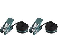 wolfcraft Cinghia di serraggio a cricchetto I 3418000 I Per fissare, serrare e fasciare (Confezione da 2)