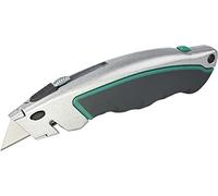 wolfcraft Cutter a lame trapezoidali a cambio rapido con lama retrattile I 4131000 I Cutter a lame trapezoidali per gli usi più impegnativi
