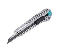 wolfcraft Cutter con lama a spezzare in metallo da 9 mm, lama nera "Profi-Sharp" I 4305000 I Per tagli di precisione su cartoni, pellicole e carta