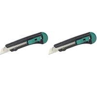 wolfcraft Cutter con lama a spezzare standard da 18 mm I 4146000 I Cutter in plastica con guida in metallo (Confezione da 2)