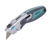wolfcraft Cutter di sicurezza professionale a doppia funzione con lama trapezoidale I 4106000 I Per il taglio sicuro di materiali duri