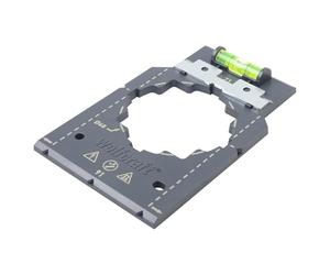 wolfcraft Dima di marcatura e allineamento I 5975000 I Per l'installazione rapida e corretta di inserti per prese e interruttori nel cartongesso