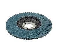 wolfcraft Disco abrasivo a lamelle Ø 115 mm, grana 60 I 5651000 I Per la levigatura grossolana di superfici metalliche
