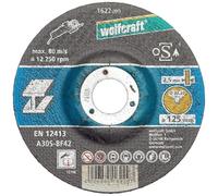 wolfcraft Disco da taglio per metallo, a centro depresso, 1622300