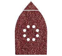 WOLFCRAFT - 6 FOGLI ABRASIVI VELCRATI PER LEGNO E METALLO 107 X 142 MM. GRANA 80 GR. 1792000