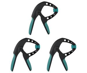 wolfcraft FZH 40 morsetto a molla ergonomico I 3626000 I Morsetti a molla classici dalla forma ergonomica rinnovata (Confezione da 3)