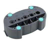 wolfcraft Guida di Foratura Accumobil - Supporto Mobile per Fori a 90° | Dima per fori perpendicolari con gommini antiscivolo, scanalatura a V e bussole di foratura metallo 4-10 mm. 4685000
