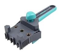 wolfcraft Guida per spinatura - Calibro di spinatura per giunzioni in legno I 4640000 I Strumento ausiliario per la spinatura, per eseguire giunzioni perfette ad angolo, a T e piane di tavole/legno