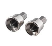 wolfcraft Inserti per cartongesso con arresto di profondità, a croce (PH 2) I 1342000 I 2 inserti Solid per i lavori interni