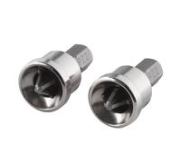 wolfcraft Inserti per cartongesso con arresto di profondità, a croce (PZ 2) I 1344000 I 2 inserti Solid per i lavori interni