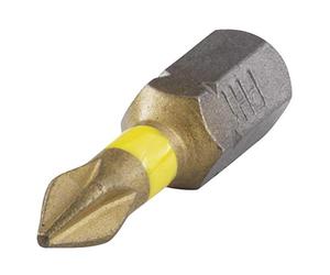 wolfcraft Inserti Torsion TiN a croce (PH 2) I 1323000 I Inserti Torsion TiN di diverse dimensioni