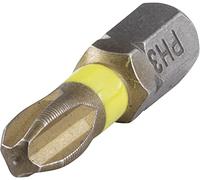 wolfcraft Inserti Torsion TiN a croce (PH 3) I 1324000 I Inserti Torsion TiN di diverse dimensioni