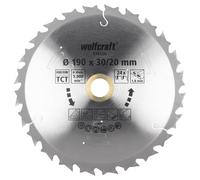wolfcraft Lama per seghe circolari manuali a batteria, serie viola, Ø 190 mm I 6347000 I Tagli rapidi, medio/grossi