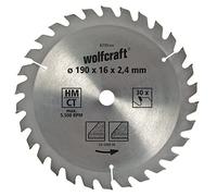 wolfcraft Lama per seghe circolari manuali TCT, serie marrone I 6733000 I Tagli rapidi, grossolani