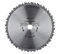wolfcraft Lama per seghe troncatrici TCT, serie marrone I 6554000 I Tagli rapidi, grossolani