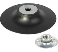 wolfcraft Platorello 125 mm per Smerigliatrice Angolare con Dado M14 | Supporto per disco abrasivo per smerigliatrice e disco per legno smerigliatrice, 12200 RPM, ISO 15636. 2454000