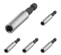 wolfcraft Porta-inserti magnetico - 2426000 - Lunghezza 60 mm - per una presa sicura e un cambio rapido degli utensili (Confezione da 5)