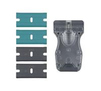 wolfcraft Raschietto con lame in plastica I 4287000 I Per la pulizia di superfici delicate