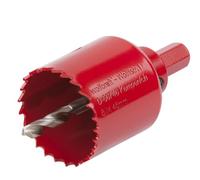 wolfcraft Sega a tazza BIM I 5470000 I Per materiali per costruzioni a secco, legno, plastica e metalli, profondità di taglio 40 mm