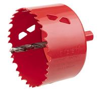 wolfcraft Sega a tazza BIM I 5485000 I Per materiali per costruzioni a secco, legno, plastica e metalli, profondità di taglio 40 mm