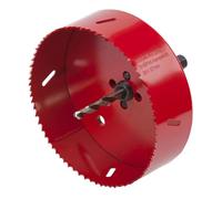 wolfcraft Sega a tazza BIM I 5495000 I Per materiali per costruzioni a secco, legno, plastica e metalli, profondità di taglio 40 mm