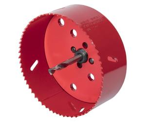 wolfcraft Sega a tazza BIM I 5496000 I Per materiali per costruzioni a secco, legno, plastica e metalli, profondità di taglio 40 mm