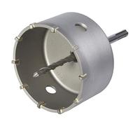 wolfcraft Sega a tazza con placchette in metallo duro con mandrino SDS-Plus I 5490000 I Per impianti elettrici e sanitari i calcestruzzo, muratura e pietra; profondità di taglio 46 mm