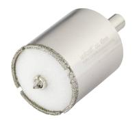 wolfcraft Sega a tazza diamantata "Ceramic" con punta di centraggio e codolo I 5928000 I Per l'installazione di sanitari e di materiale elettrico su piastrelle e piastrelle smaltate; profondità di taglio 45 mm