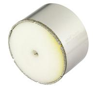wolfcraft Sega a tazza diamantata "Ceramic" con punta di centraggio e codolo I 5933000 I Per l'installazione di sanitari e di materiale elettrico su piastrelle e piastrelle smaltate; profondità di taglio 45 mm
