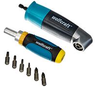 wolfcraft Set avvitatori per cassetti, 8 pezzi I 1001000 I Set per forare e avvitare in spazi difficilmente accessibili