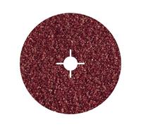WOLFCRAFT - SET DI 5 DISCHI ABRASIVI DI FIBRA PER METALLO DN. 115 MM. GRANA 60 GR. 2462000