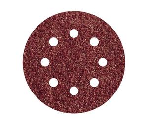 WOLFCRAFT - SET DI 5 DISCHI ABRASIVI VELCRATI PER LEGNO E METALLO DN. 125 MM. GRANA 80 GR. 2070000