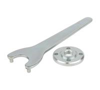 wolfcraft Chiave per dadi a flangia dritta, con dado, per smerigliatrice angolare, 2457000